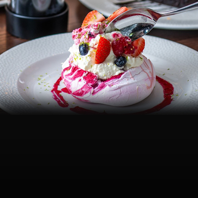 Dessert menu at The Warren