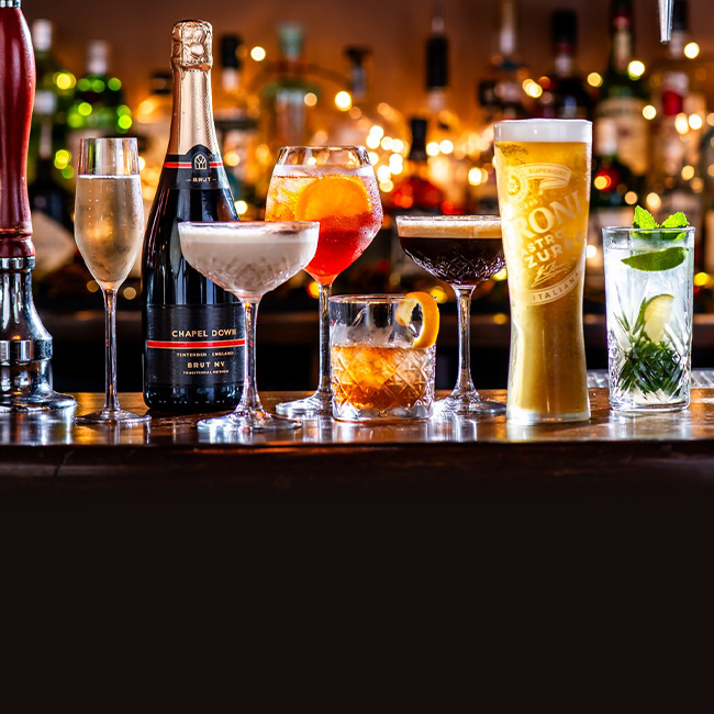 Wine & Drinks menu at The Warren
