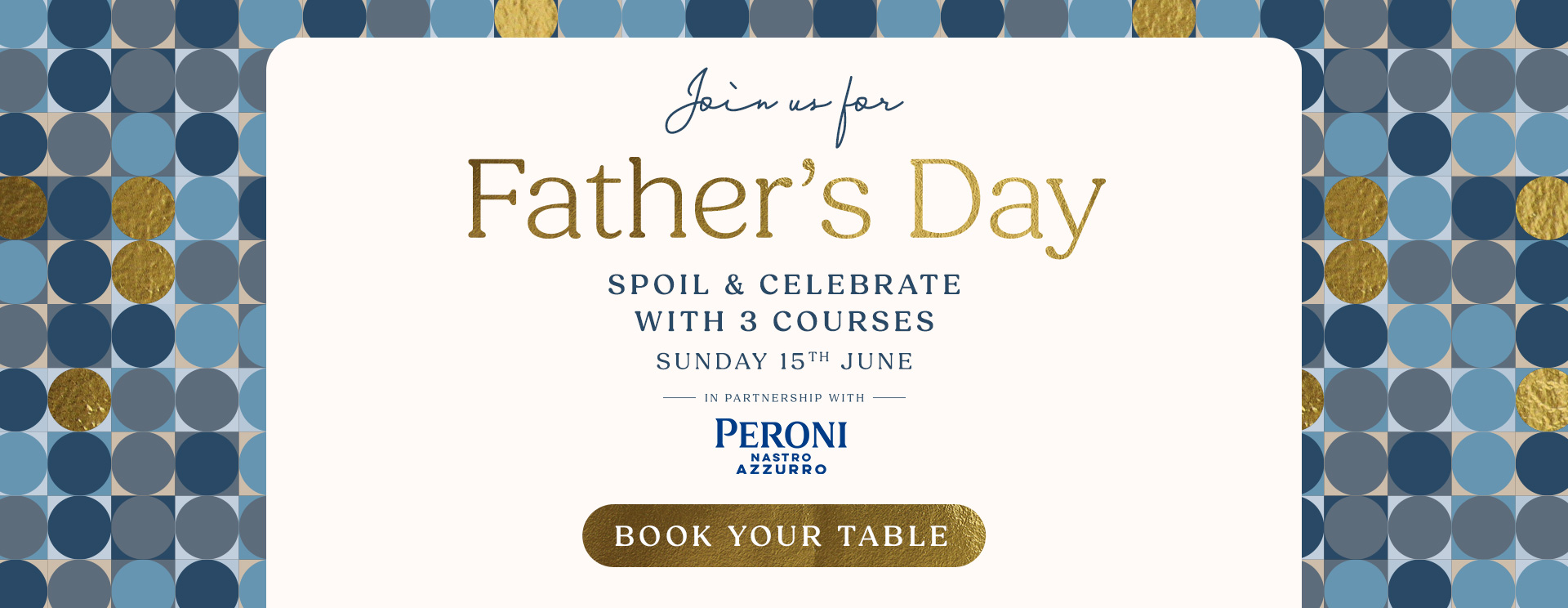 Father’s Day menu Wokingham