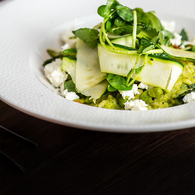 Vegan menu at The Warren